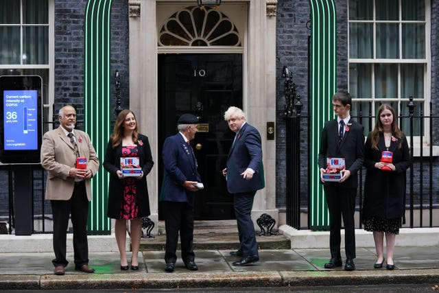 PM and poppy appeal fundraisers