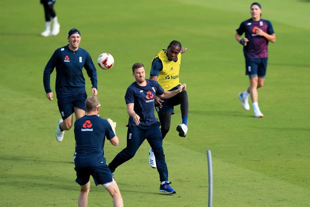 England's cricketers will not be playing football in their warm-ups from now on