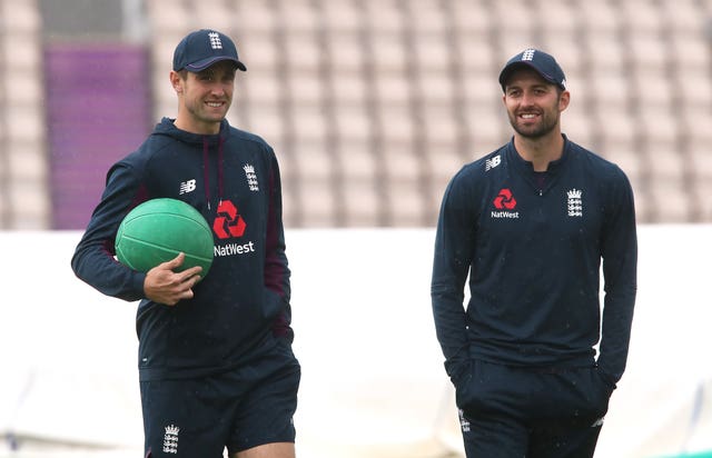 Mark Wood (right) and Chris Woakes (left) are on the way back from injury.