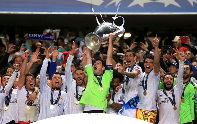 Iker Casillas lifted the Champions League trophy three times with Real Madrid
