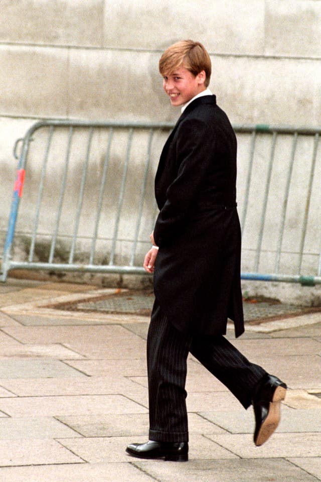 William in tails at Eton