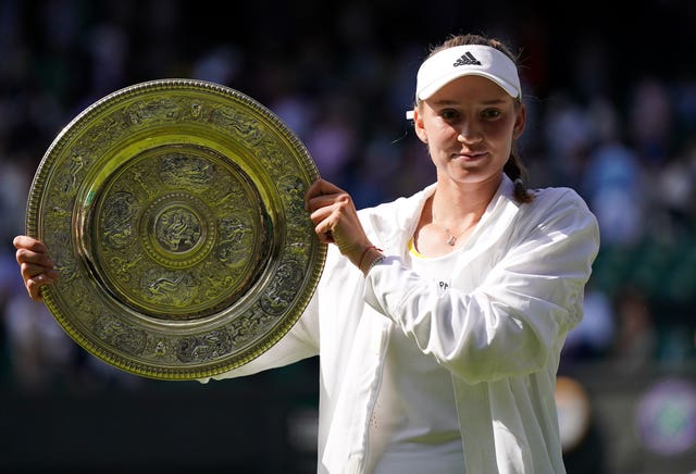 Wimbledon champion Elena Rybakina