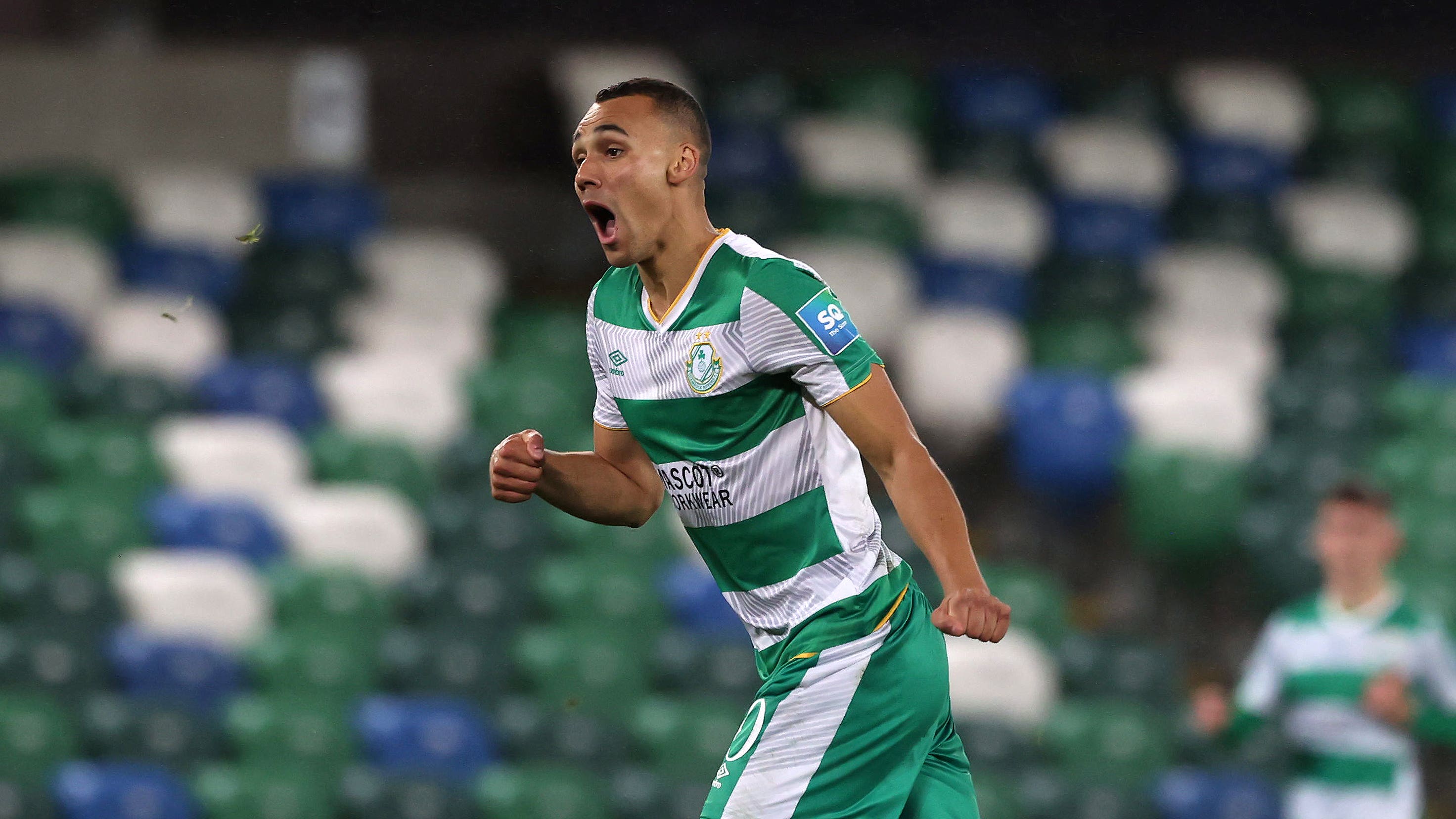 Graham Burke was among the scorers for Shamrock Rovers (Liam McBurney/PA)