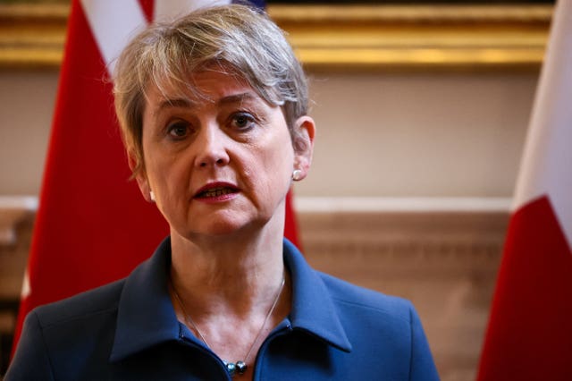 Foreign Secretary Yvette Cooper