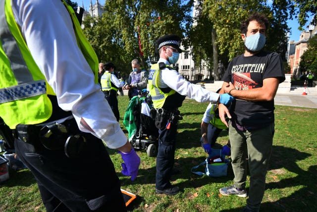 Topless Extinction Rebellion protesters expose ‘bare truth’ in ...