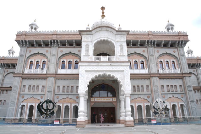 The front of the temple in Gravesend