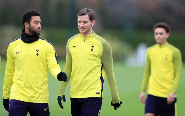 Mousa Dembele, left, and Jan Vertonghen are among Spurs' injured players
