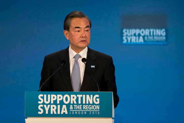 Archive photo of Chinese Foreign Minister Wang Yi 