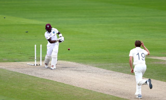 England v West Indies – Third Test – Day Two – Emirates Old Trafford