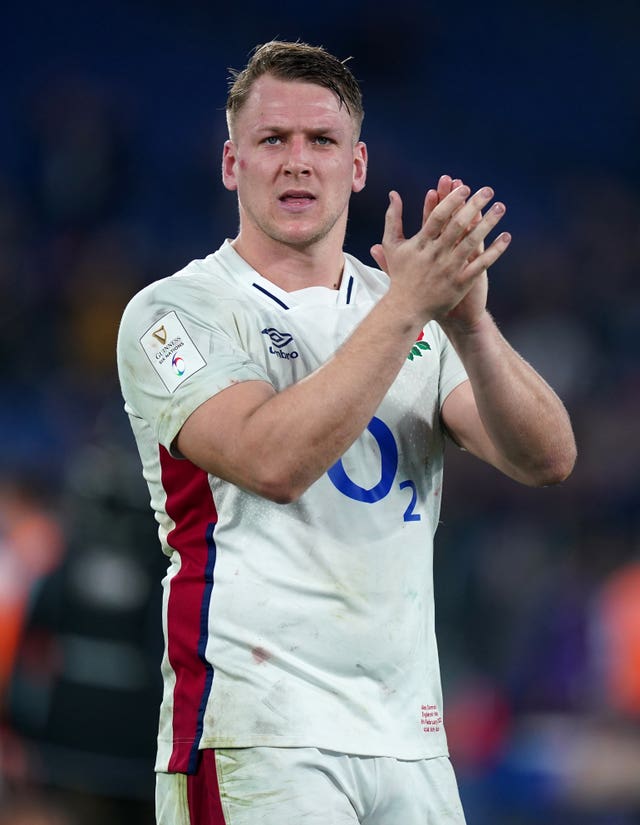 Alex Dombrandt is Sam Simmonds' rival for the England number eight jersey