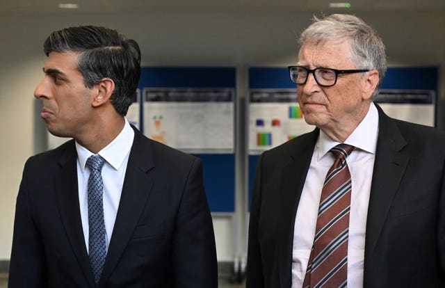 Rishi Sunak meets Bill Gates – London