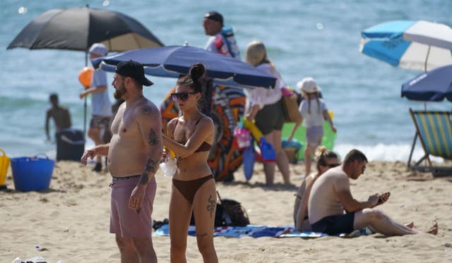 People on the beach