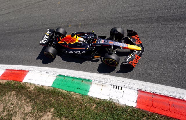 Max Verstappen at the Italian Grand Prix 