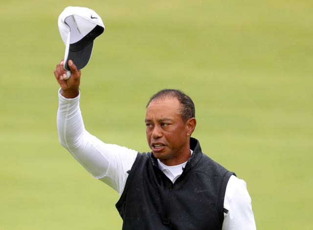 Tiger Woods at the 2019 Open Championship at Royal Portrush