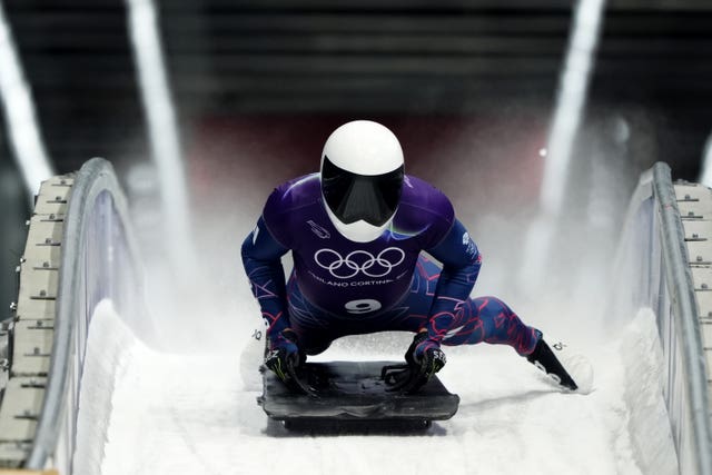 Matt Weston during a training run