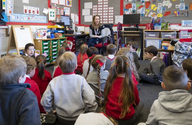 A primary school classroom