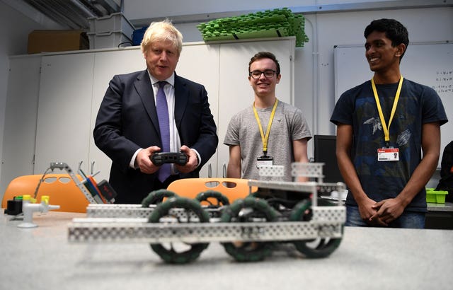Boris Johnson at the King's College London Mathematics School