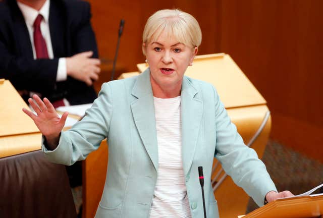Johann Lamont questioned the higher education minister (Danny Lawson/PA)