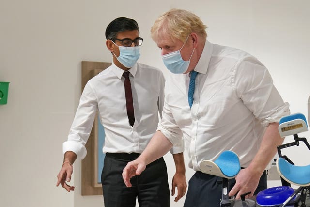 Chancellor Rishi Sunak and Prime Minister Boris Johnson