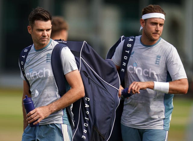 James Anderson, left, is confident in England's approach