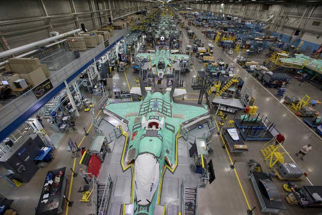 F-35 stealth fighter production line