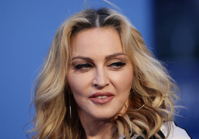 A close-up of Madonna