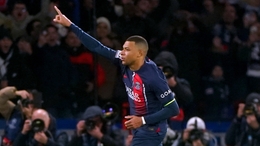 Kylian Mbappe netted a controversial penalty in the eighth minute of stoppage-time (Owen Humphreys/PA)