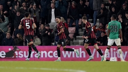 Dominic Solanke, centre, scored both goals as Bournemouth sealed successive home wins (Andrew Matthews/PA)