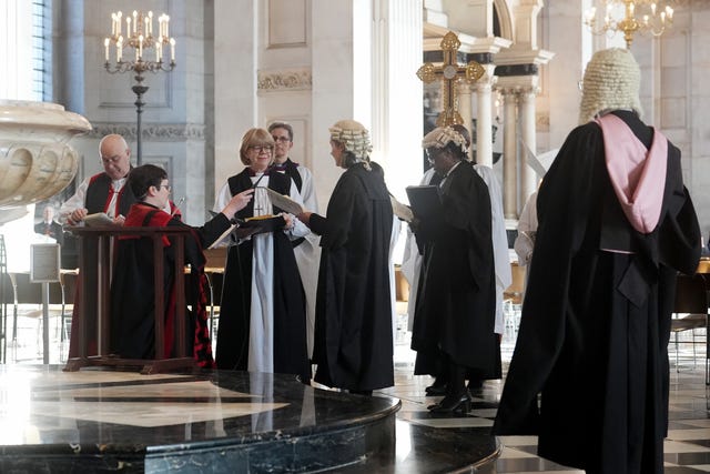 Dame Sarah Mullally during the ceremony
