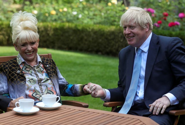 Barbara Windsor and Boris Johnson