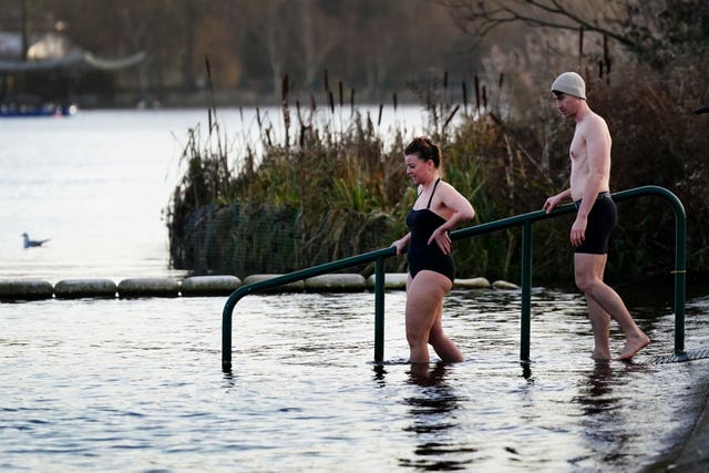 New Year’s Day dip