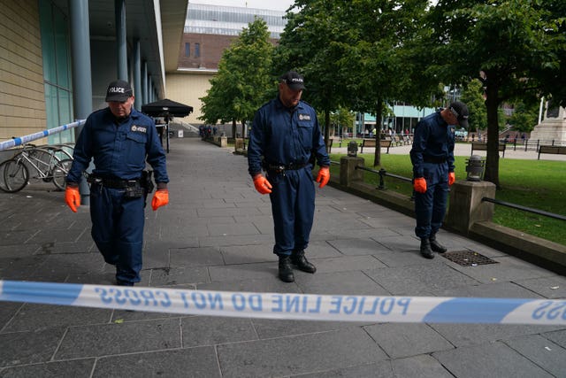 Police near Old Eldon Square