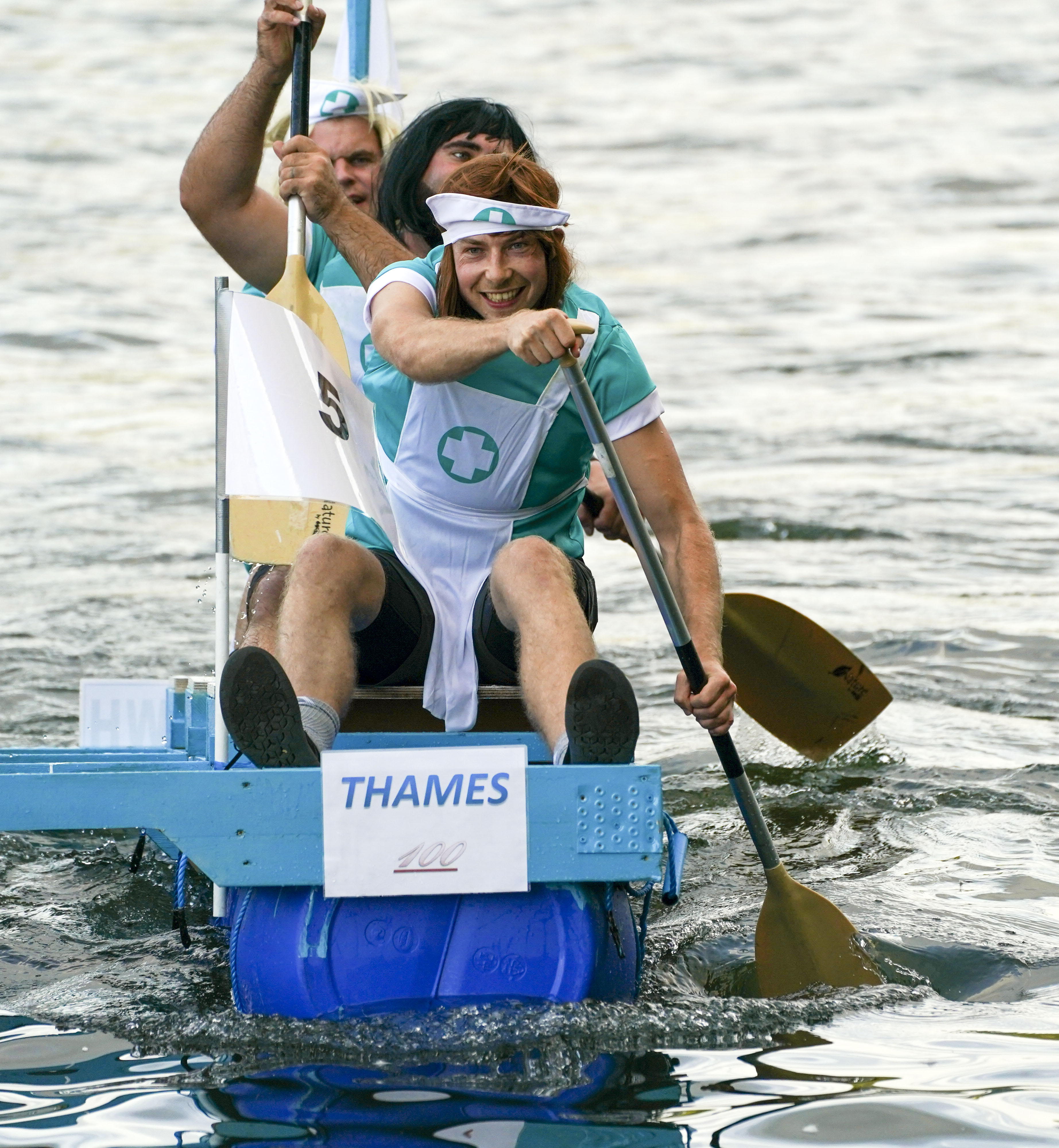 Chris Whitty and key workers honoured in superhero charity raft