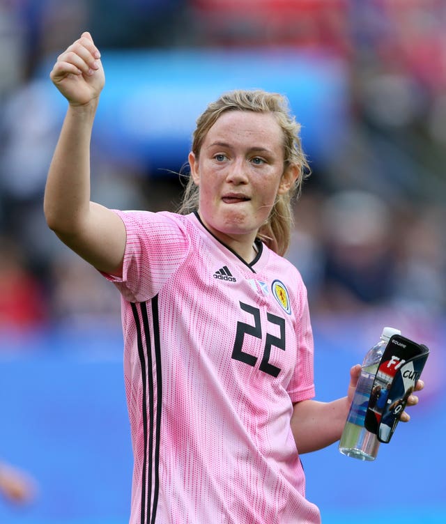 Erin Cuthbert thought she had a penalty