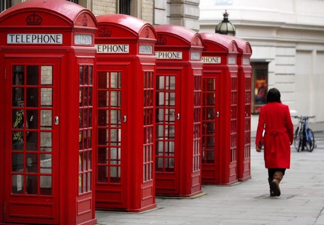 Red phone boxes