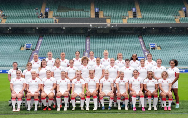 England players posing for a team photo