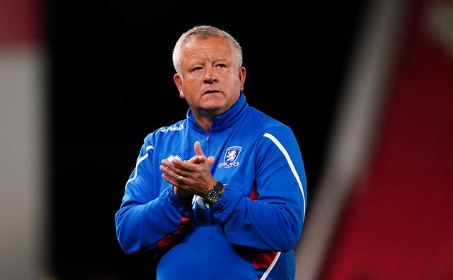 Middlesbrough manager Chris Wilder led Sheffield United to a top-half Premier League finish.