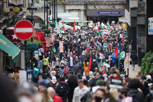 Palestine solidarity march – London