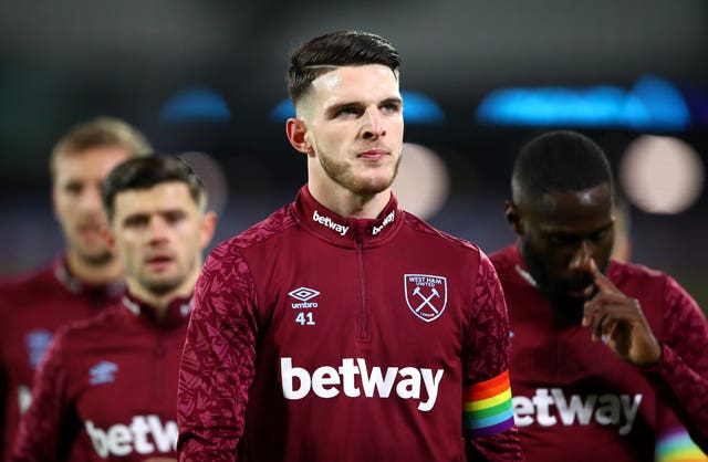 West Ham United's Declan Rice has caught the eye of Chelsea 