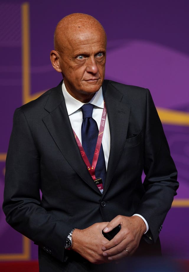 Pierluigi Collina, chairman of the FIFA referees committee