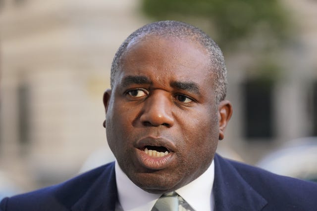 Foreign Secretary David Lammy