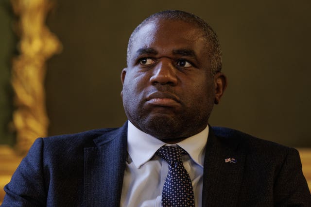 Foreign Secretary David Lammy backed the appointment (Dan Kitwood/PA)