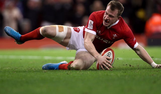 Tompkins scored a try on his Wales debut against Italy