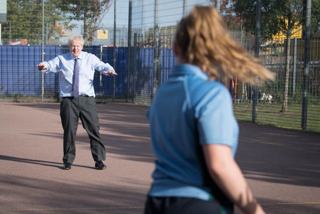 Boris Johnson visits his Uxbridge constituency