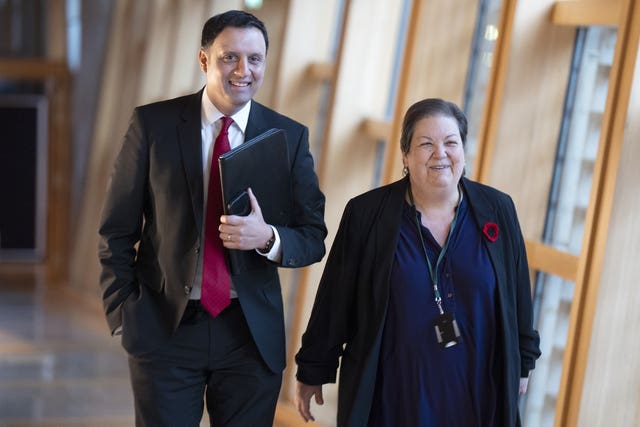Anas Sarwar and Jackie Baillie 