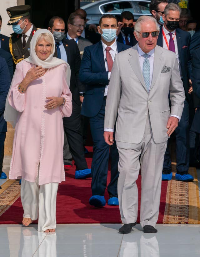 Charles and Camilla at the Al Azhar Mosque in Cairo 