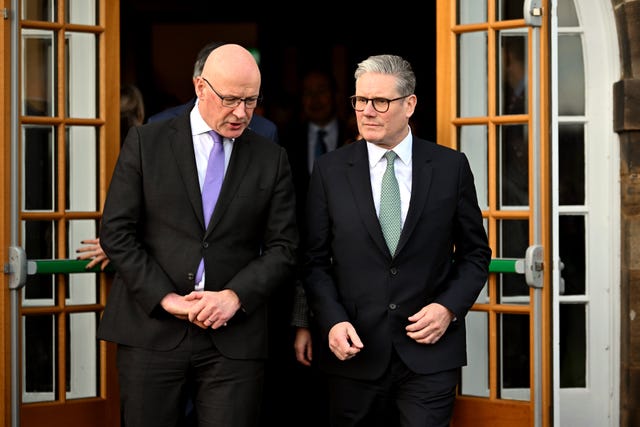 John Swinney and Sir Keir Starmer