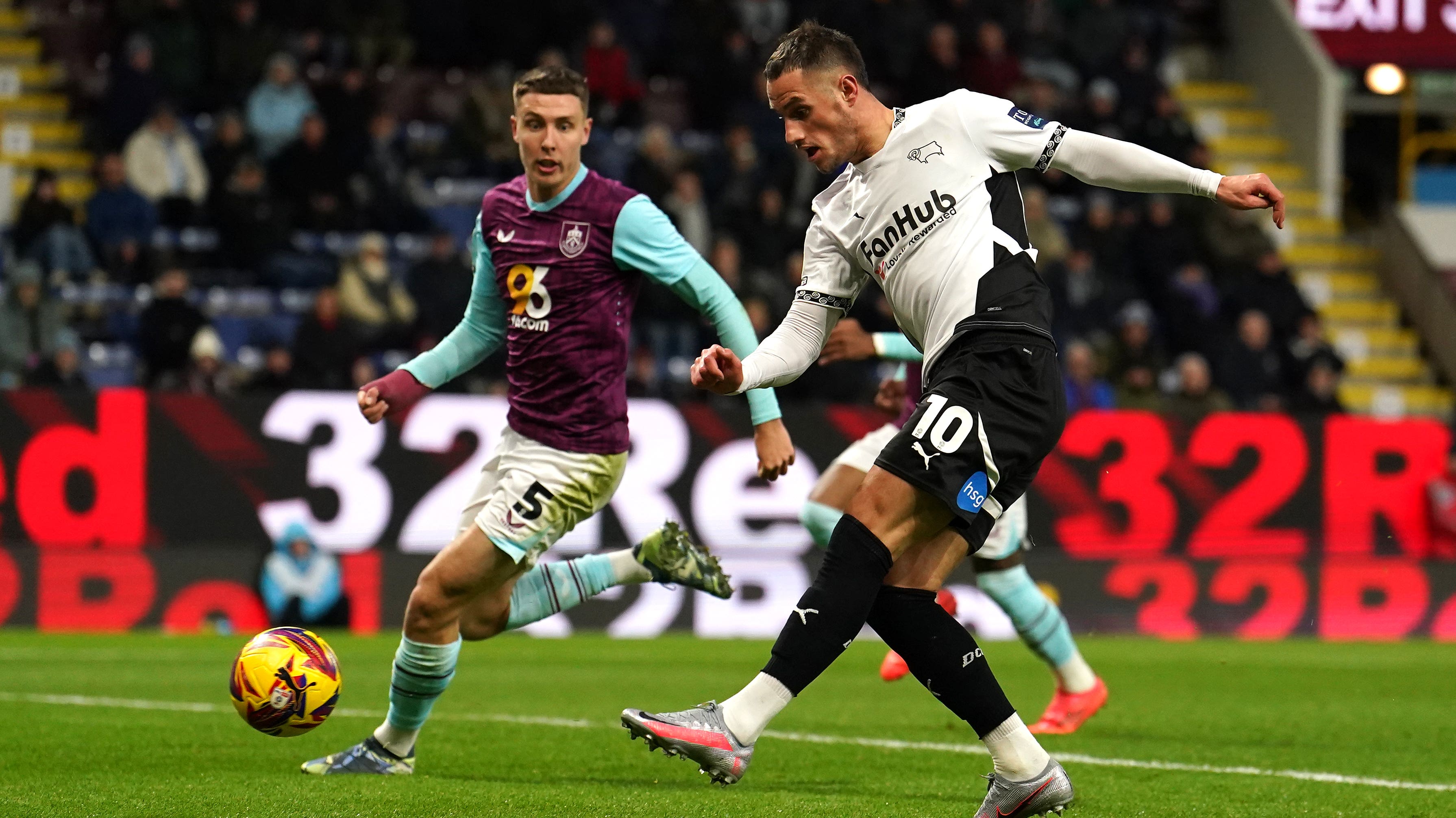 Burnley and Derby played out a goalless stalemate on Tuesday night (Martin Rickett/PA)