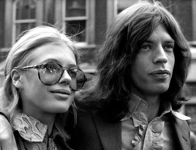 Mick Jagger and Marianne Faithfull