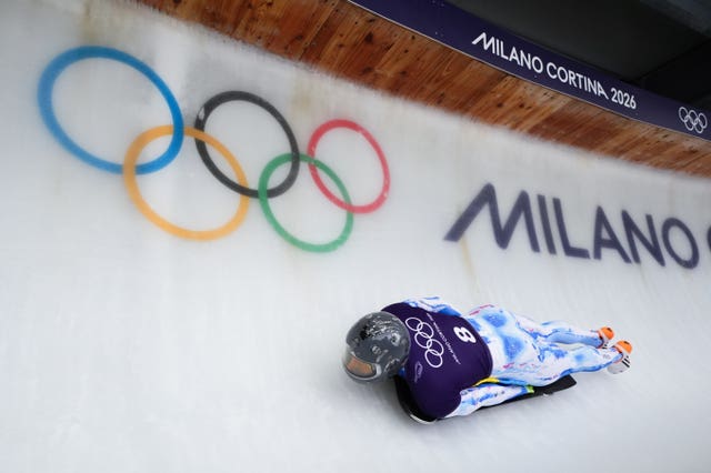 Vladyslav Heraskevych on a training run